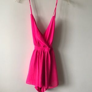 Hot Pink Romper